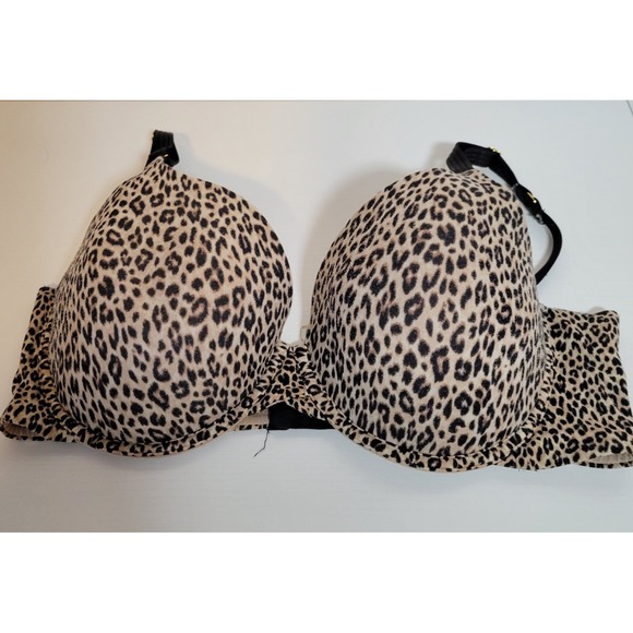 Joyspun Other - Joyspun Animal Print Bra‎ Underwire Size 38D Leopard Light Padded Womens 1290